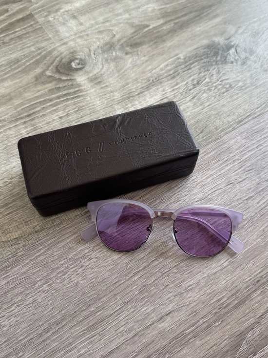 Von Zipper Lavender Round-Frame Sunglasses